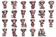 Christmas Nurse Teddy Bear Clipart, an Illustration by Daily.Designs (Thumbnail 5 of 5)