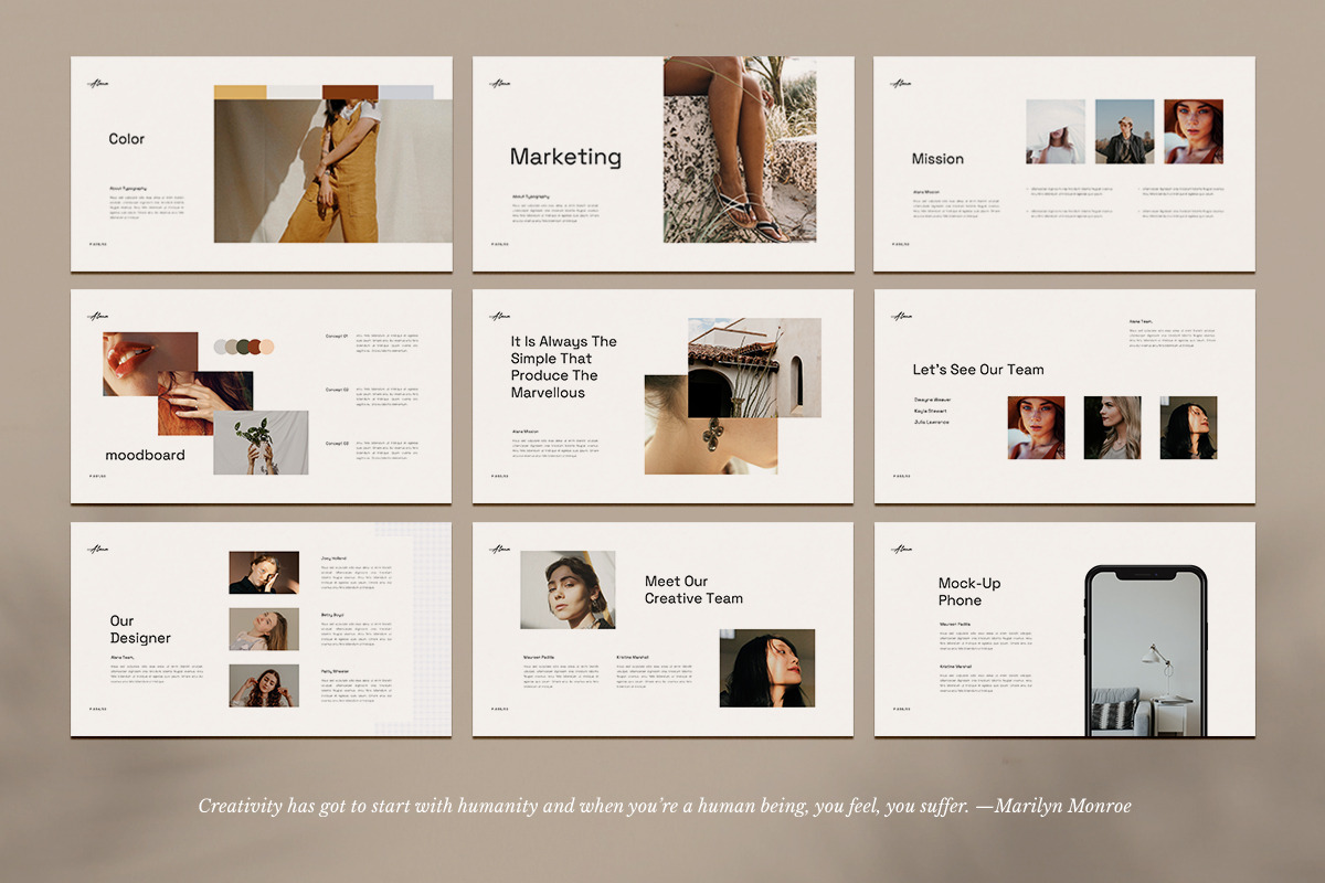 Alana Media-Kit Google Slides, a Presentation Template by Creacy Studio (Photo 7 of 8)