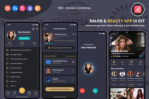 Barber & Salon UI Kit