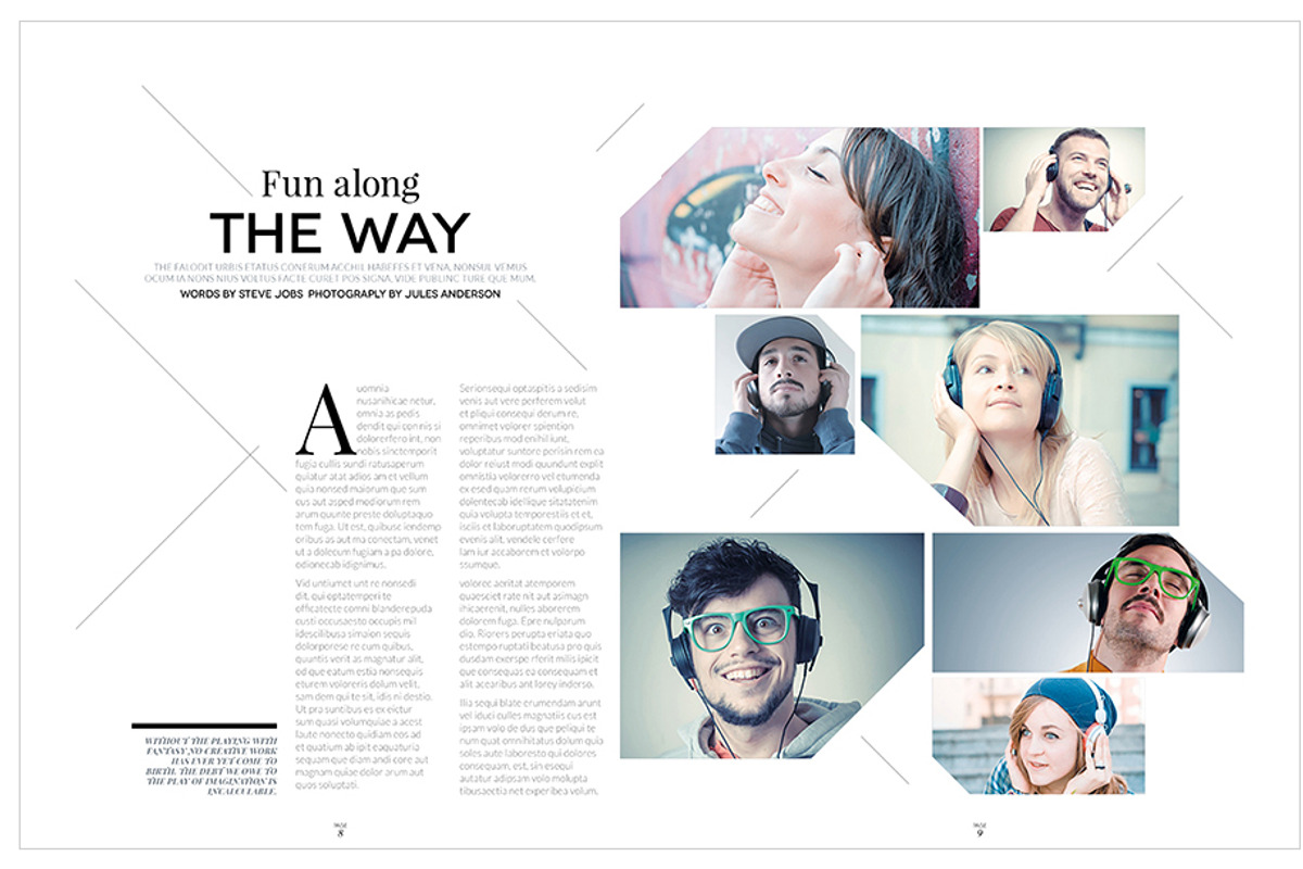 Magazine Template InDesign 10, a Magazine Template by Love Graphic Design (Photo 13 of 28)