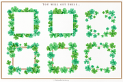 Watercolor Lucky Clover Clipart, a Decorative Illustration by Blumensdiary (Thumbnail 6 of 7)