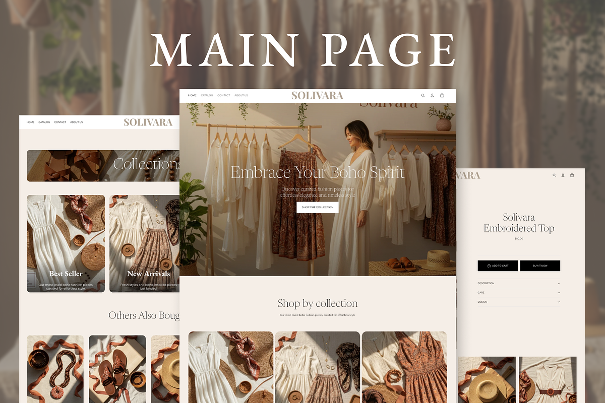 Solivara Boho Fashion Shopify Theme, a Shopify Template by AtelierDuVow (Photo 10 of 10)