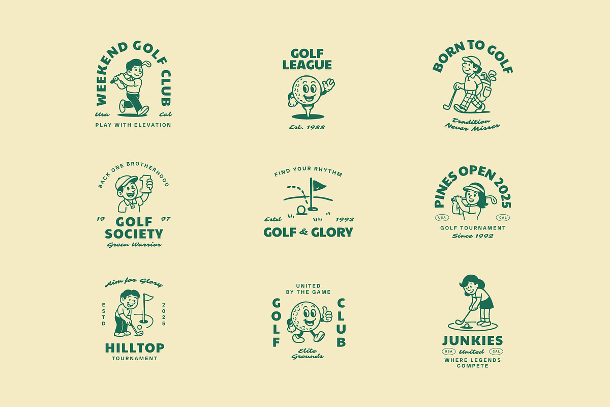 Golf Mascot Graphic, a Sport Illustration by Skilline Supply Co. (Photo 4 of 12)