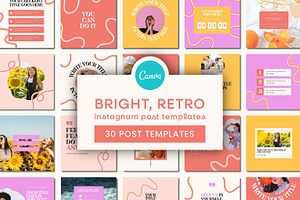 Bright Instagram Post Templates