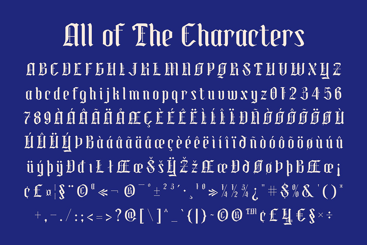 CS Sivard – Blackletter Font, a Blackletter Font by Craft Supply Co. (Photo 8 of 8)