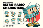 Retro Radio Characters, an Object Graphic by Graptail (Thumbnail 1 of 4)