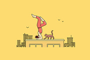 Set of Yoga Practice Illustrations, a Healthcare Illustration by tetiana.svirska (Thumbnail 4 of 6)