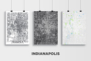 5 maps of USA cities set 4, an Illustration by MaximGertsen (Thumbnail 3 of 9)