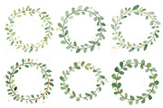 Watercolor Botanical Wreath Clipart, a Graphic by Creativeshirt (Thumbnail 11 of 13)