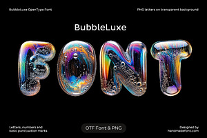 BubbleLuxe Font, a Sans Serif Font by Handmadefont