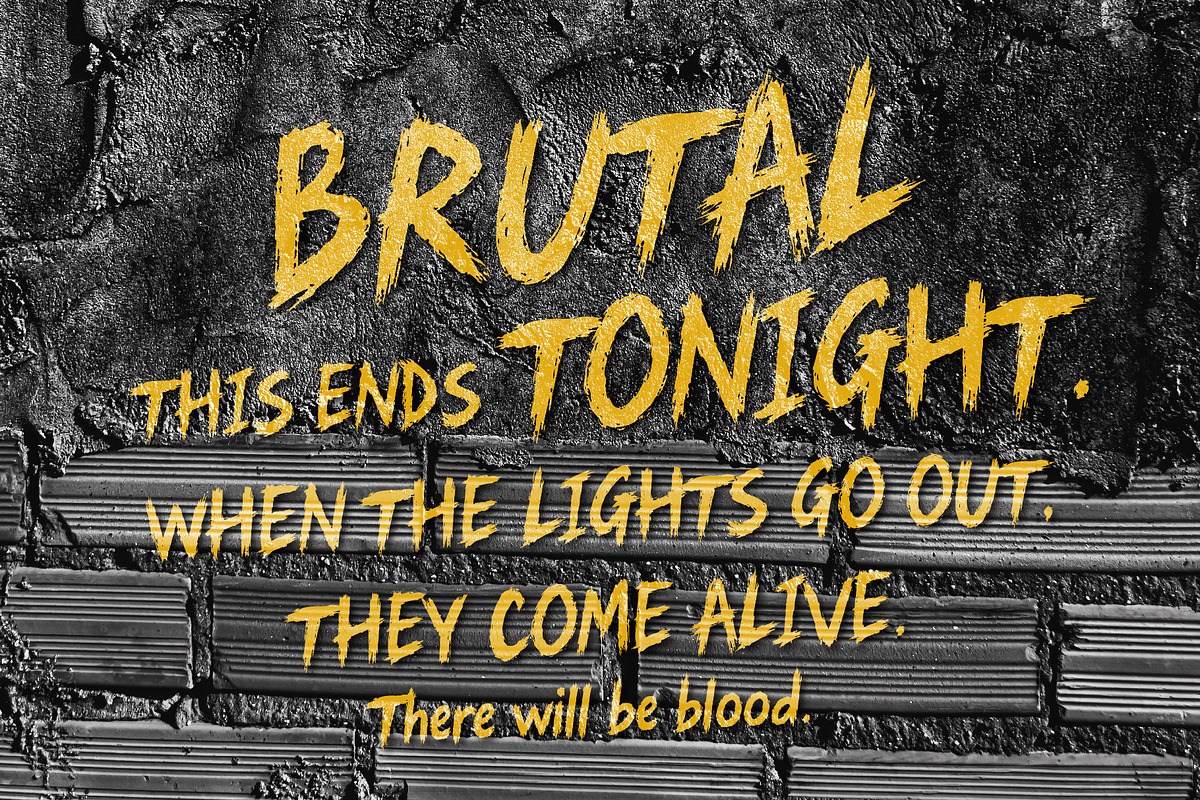 HorrificScience Horror Thriller Font, a Handwritten Font by HypeWorksCo (Photo 9 of 16)