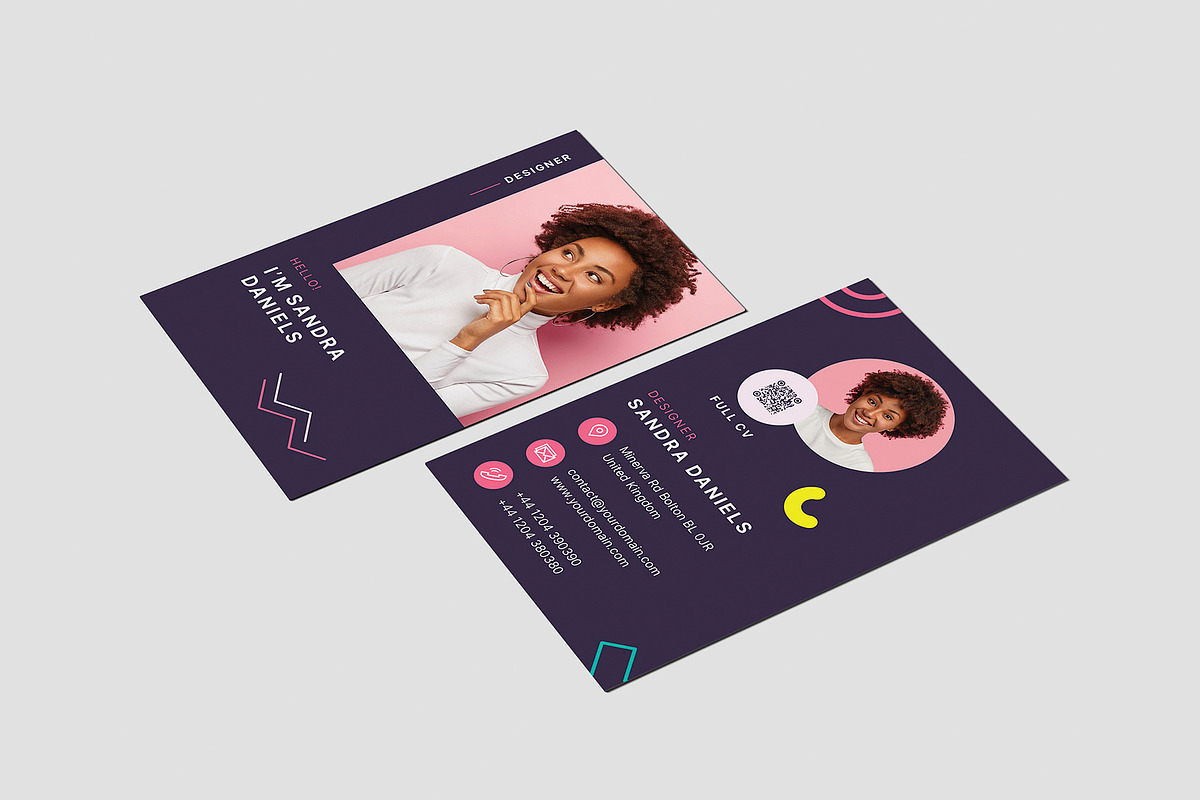 Resume Business Card Canva, a Business Card Template by artbart (Photo 7 of 9)