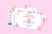 Owls And Flowers. Vector Clip Art., an Illustration by Fairy dreams (Thumbnail 7 of 10)
