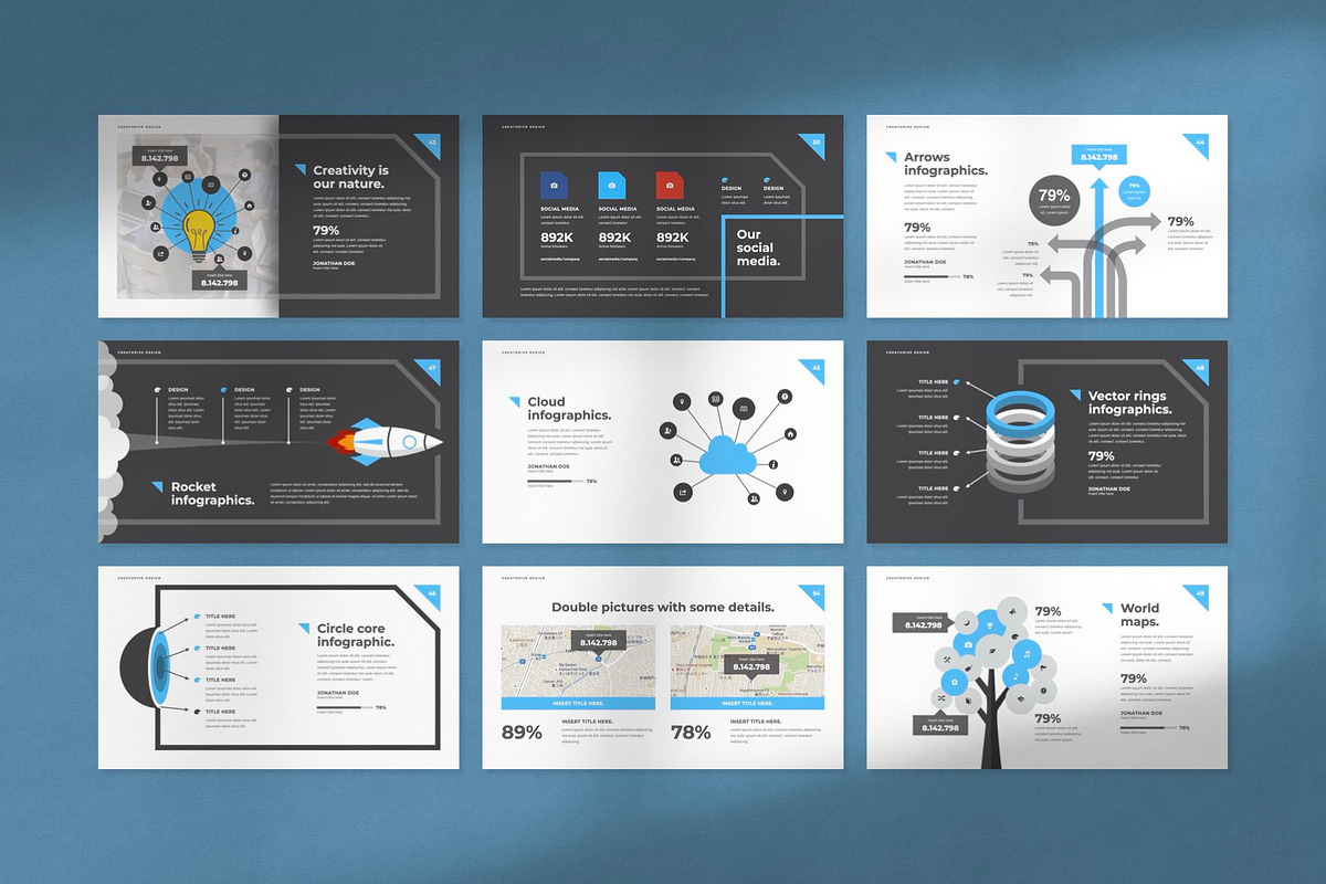 Shape PowerPoint Template, a Presentation Template by Creathrive Design (Photo 8 of 8)