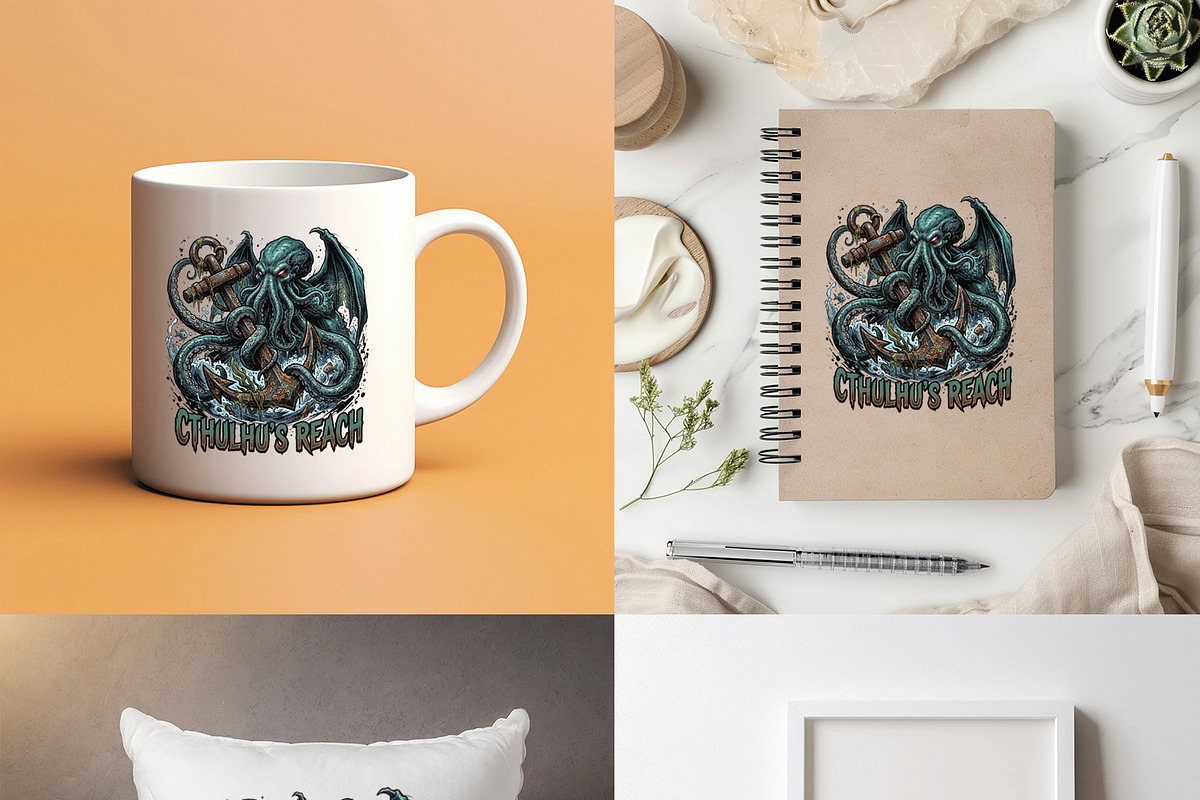 Cthulhu Sea Monster Clipart., an Animal Illustration by yod67 (Photo 4 of 6)