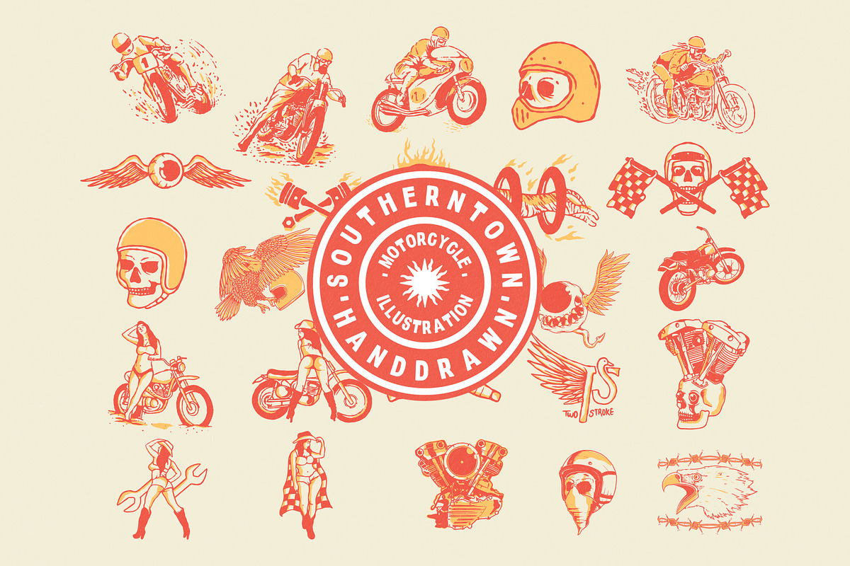 150 Vintage Illustrations (35% OFF!), an Illustration by Southerntown (Photo 6 of 8)