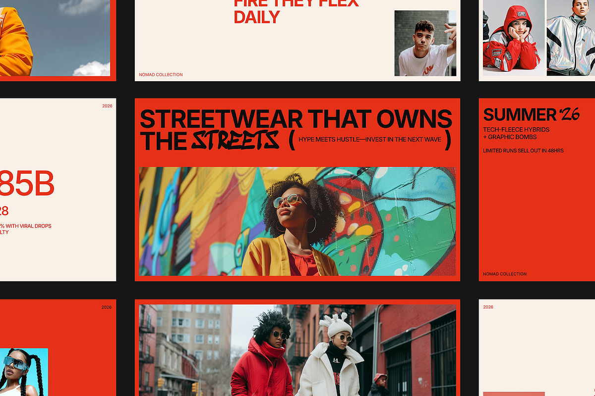 Streetwear Pitch Deck Template, a Presentation Template by Supanium Studio (Photo 1 of 4)