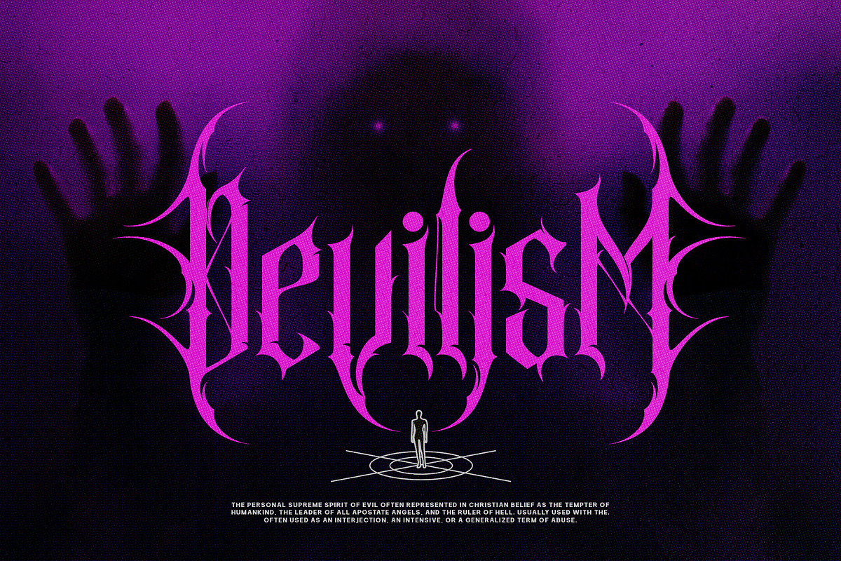 Nortnoh Metal Modern Typeface, a Blackletter Font by alit design (Photo 2 of 20)