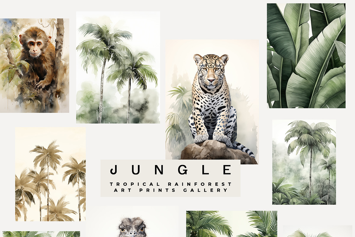 TROPICAL JUNGLE PRINTS GALLERY, a Background Graphic by Lana Elanor (Photo 6 of 10)