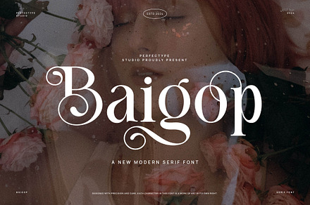 Baigop Modern Serif Font, a Serif Font by Perfectype
