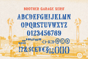 Brother Garage - Display Font