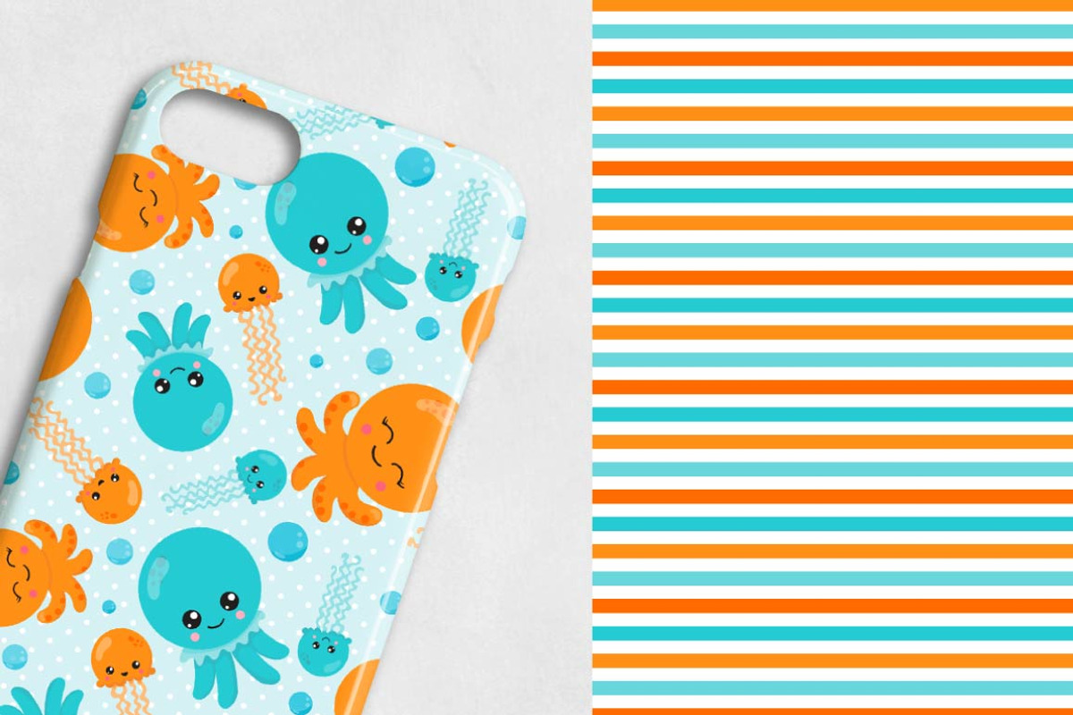 HIPSTER OCTOPUS Pattern collection, a Pattern Graphic by PrettyPatterns (Photo 3 of 5)