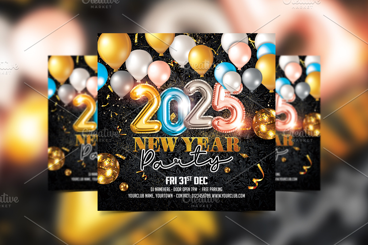 08 New Year Flyer Bundle, a Flyer Template by StarPixles11 (Photo 9 of 10)