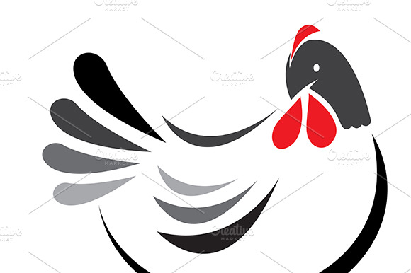 Vector Of A Hen Design. Animals.