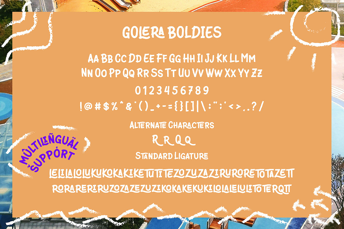 VT Golera Boldies - Ligature Font, a Sans Serif Font by ViactionType (Photo 7 of 10)