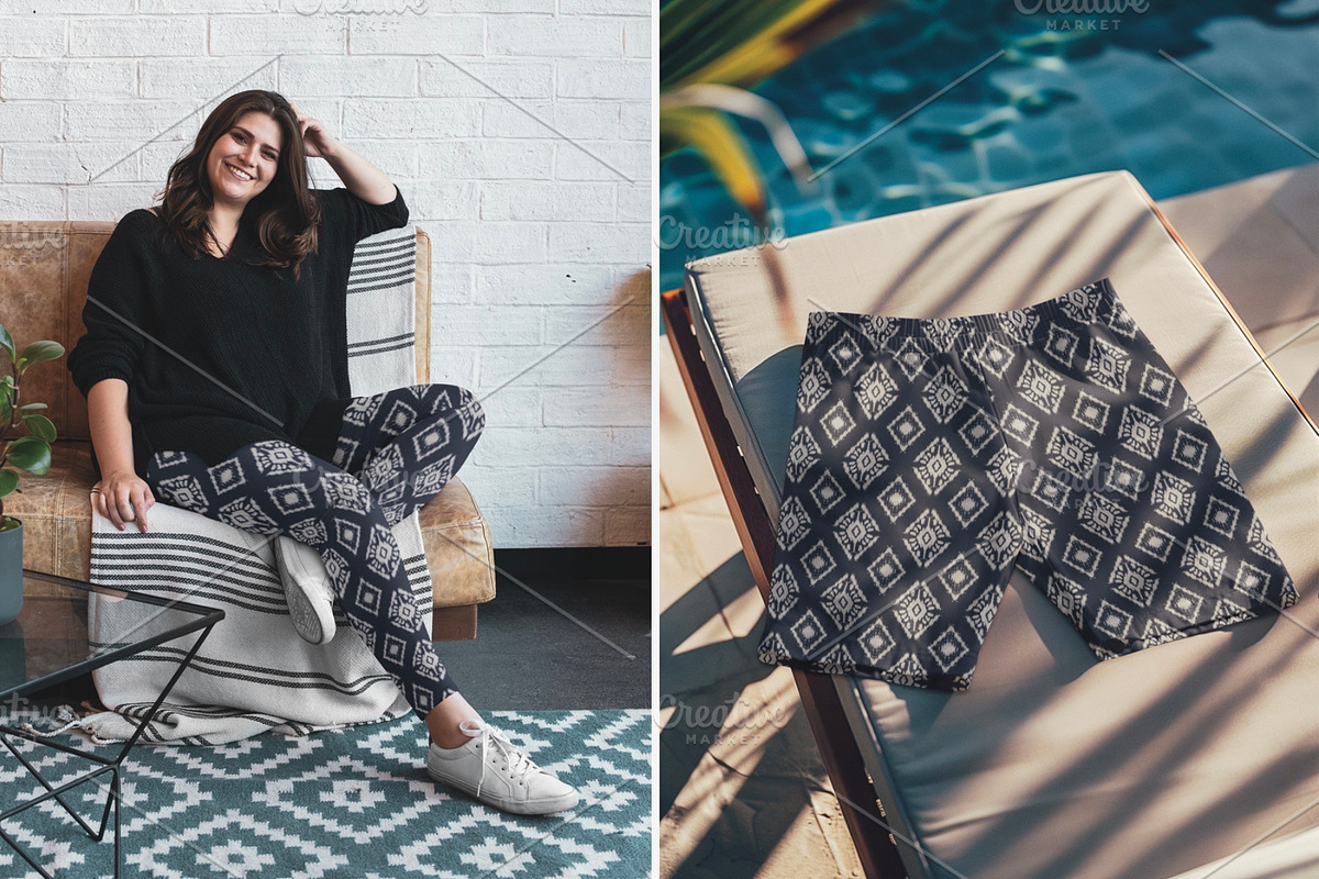 Ikat Boho Tribal Geometric Pattern, a Pattern Graphic by PPEthnicDecorPattern (Photo 3 of 7)