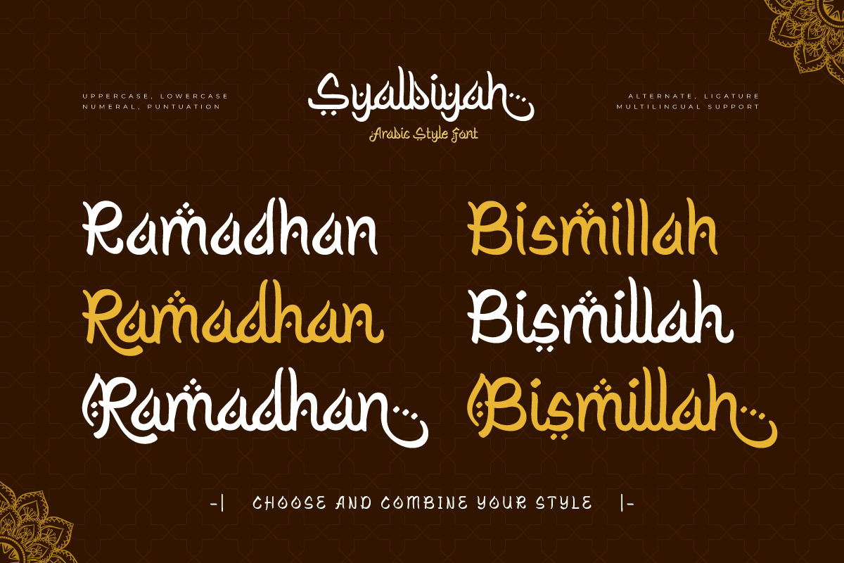 Syalbiyah - Arabic Style Font, a Handwritten Font by trabaskriya (Photo 2 of 7)