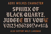 Aero Wolves + Extras, a Blackletter Font by IronbirdCreative (Thumbnail 9 of 9)