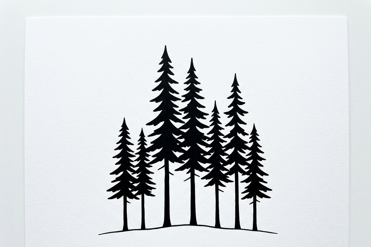 Majestic Pine Trees SVG, a Finance Illustration by Amazin_art (Photo 8 of 41)