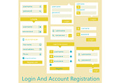 Login And Account Registration, an UI Kit Template by Sabelskaya (Thumbnail 3 of 5)