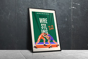 Freestyle wrestling fight posters, a Sport Illustration by PaperTrident (Thumbnail 5 of 7)