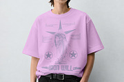 T-Shirt Mockup PSD - Female Model, a Shirt Mockup by Rymden_Fl (Thumbnail 5 of 7)