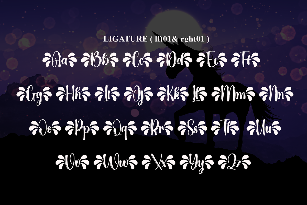 Unicorn | Script Font, a Handwritten Font by Scratchones (Photo 7 of 9)
