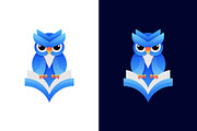 Gradient Modern Owl Book Logo Design, a Branding & Logo Template by Artnivora.Std (Thumbnail 2 of 4)
