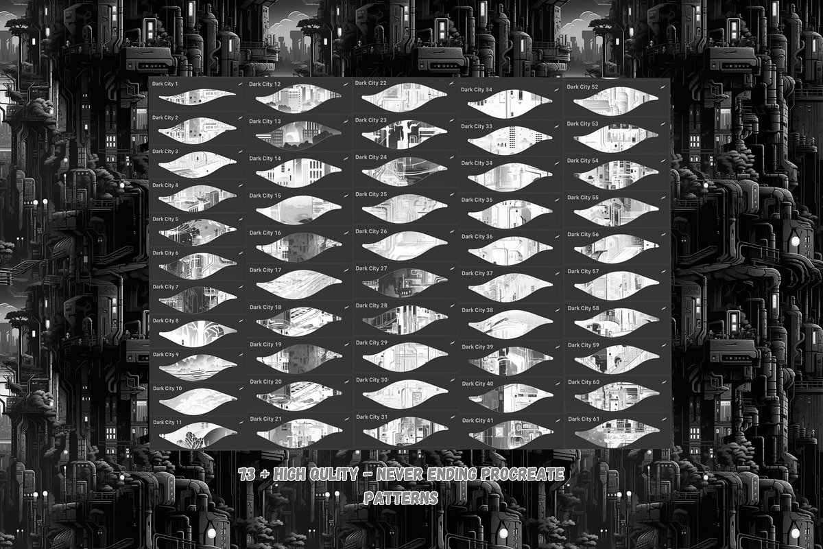73 Cyber City  Texture Brushes, a Brush Add-On by Torus1 (Photo 4 of 6)