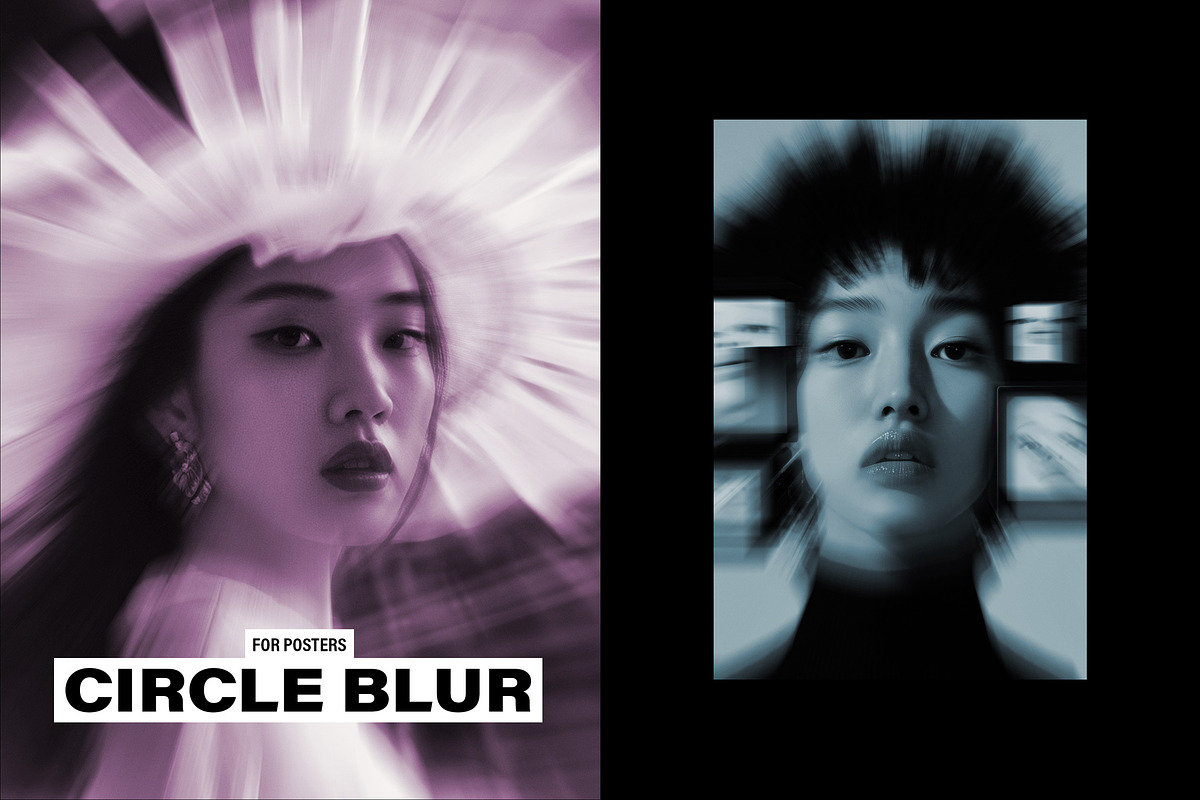 Circle Motion Blur Poster Effect, a Layer Style Add-On by Design Squad (Photo 1 of 4)