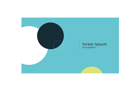 Cute Creative Circle Name Card, a Business Card Template by Dimatra Store