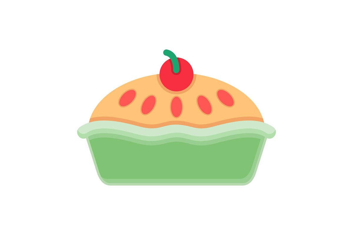 Apple Pie Illustration Icon, an Icon by Pexelpy (Photo 1 of 2)