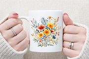 Yellow Chinoiserie Mothers Day Clipa, an Illustration by Sublimation Artist (Thumbnail 5 of 6)