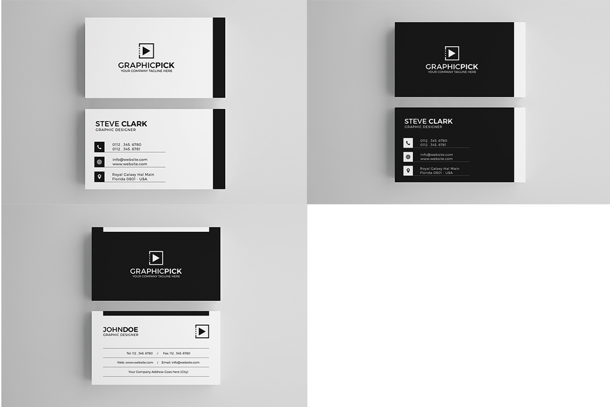 10 Clean Minimal Business Cards, a Business Card Template by Shahjhan (Photo 7 of 7)