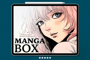 Manga Box, 30 Procreate Brushes