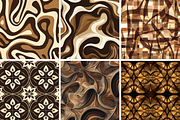 Brown Abstract Seamless Patterns, a Pattern Graphic by PrintablesByFranklyn (Thumbnail 4 of 4)