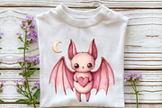 Pink Halloween Sublimation Clipart, a Seasonal Illustration by Rose Art (Thumbnail 4 of 7)