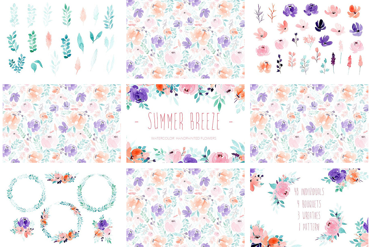 Watercolor Bundle - 11 sets in 1, an Illustration by MariePierLaf (Photo 11 of 15)