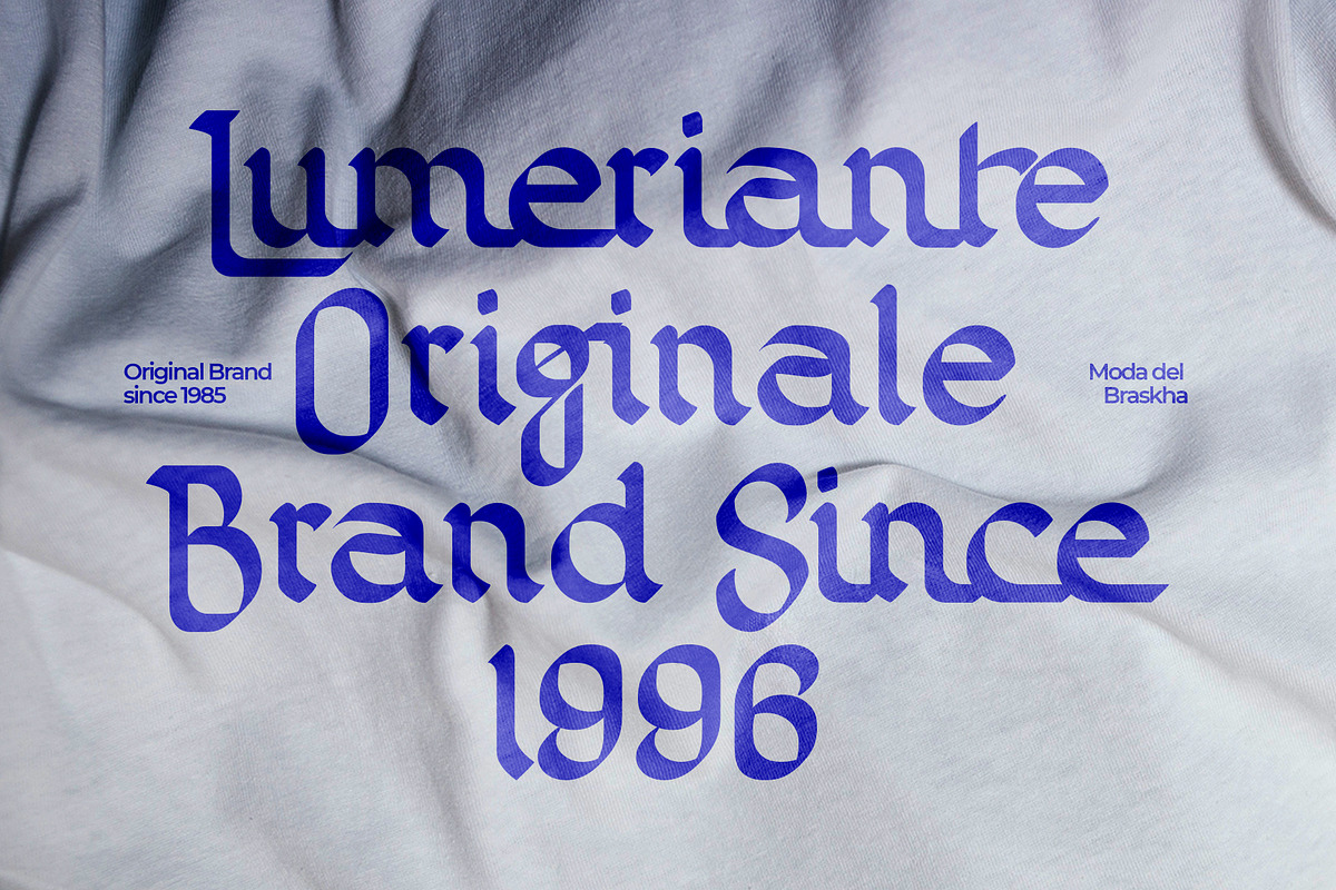 Byofine Gothic Display Typeface, a Blackletter Font by Designsation (Photo 3 of 10)