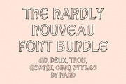 Hardly Nouveau | Font Collection, a Handwritten Font by Off The Rack © (Thumbnail 1 of 7)